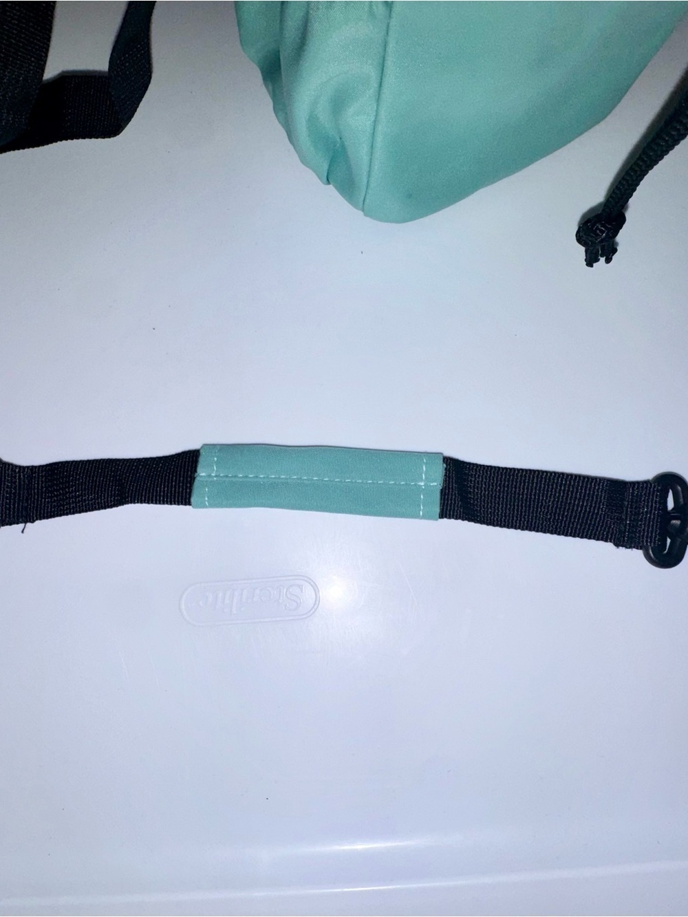 NWOT Aqua Drawstring Water Bottle Carrier with Straps - Picture 5 of 11